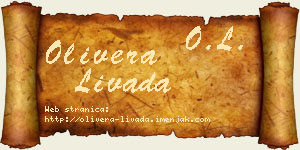 Olivera Livada vizit kartica